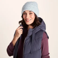 Abby Knit Hat - Light Blue Marl