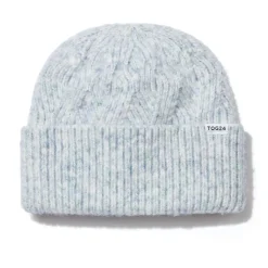 Abby Knit Hat - Light Blue Marl