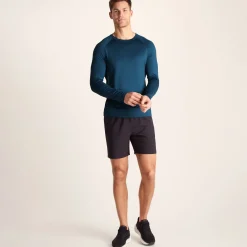 Ace Mens Long Sleeve Performance T-Shirt - Inky Blue