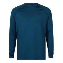 Ace Mens Long Sleeve Performance T-Shirt - Inky Blue