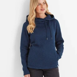 Acer Womens Oversized Supersoft Knitlook Fleece Hoody - Starry Night Marl