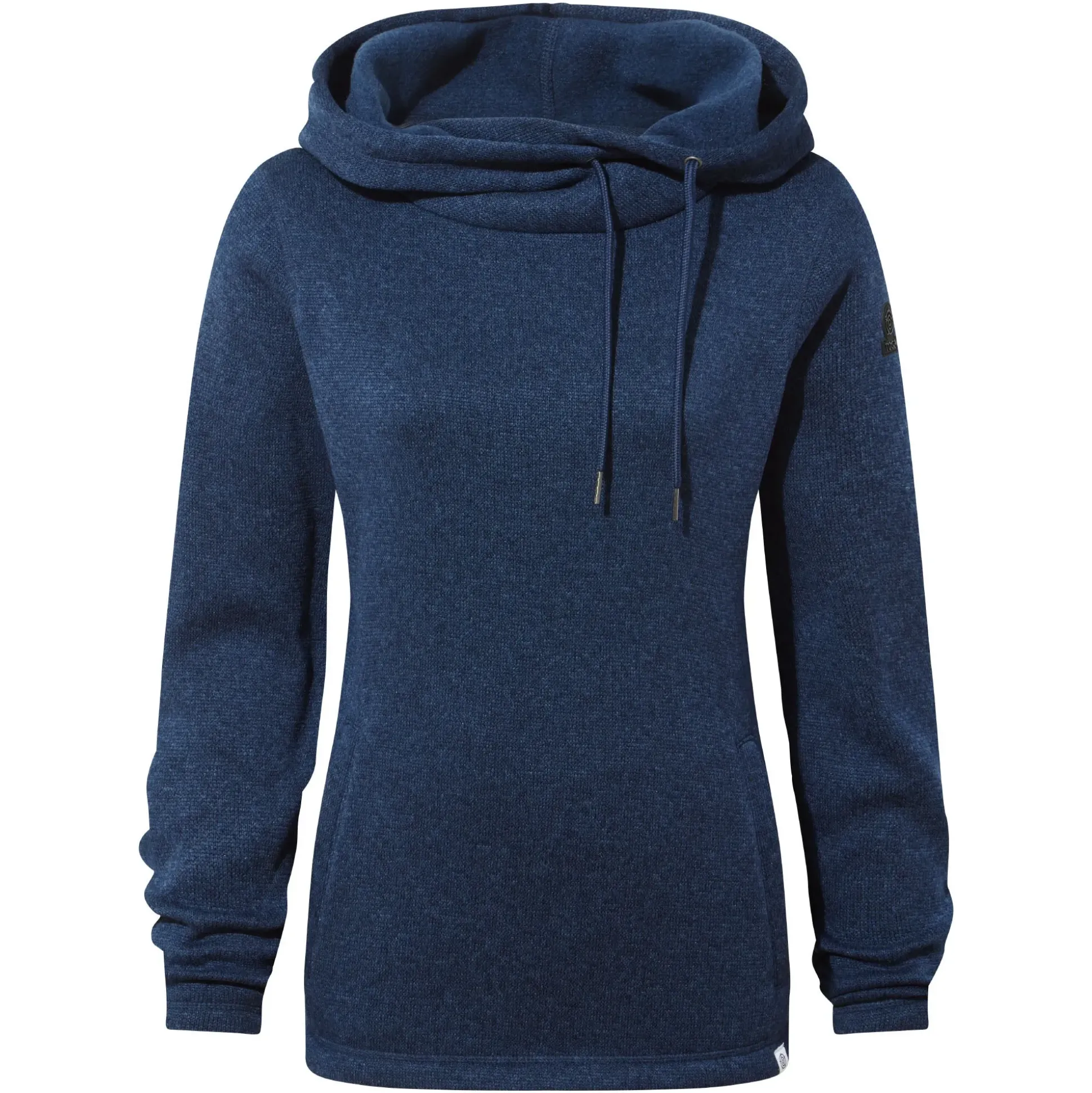 Acer Womens Oversized Supersoft Knitlook Fleece Hoody - Starry Night Marl