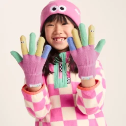 Adal Kids Shaun the Sheep Knit Gloves - Piglet Pink