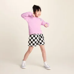 Afrino Kids Shaun the Sheep Sweatshort - Black Woolly Checkerboard