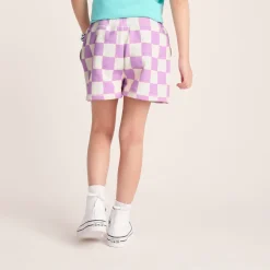Afrino Kids Shaun the Sheep Sweatshort - Liliac Haze/Woolly Checkerboard