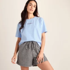 Agnes Womens Relaxed Fit Supersoft Premium T-Shirt - Ash Blue
