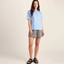 Agnes Womens Relaxed Fit Supersoft Premium T-Shirt - Ash Blue