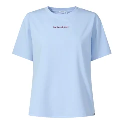 Agnes Womens Relaxed Fit Supersoft Premium T-Shirt - Ash Blue