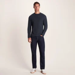Ainsdale Mens Long Sleeve T-Shirt - Dark Indigo