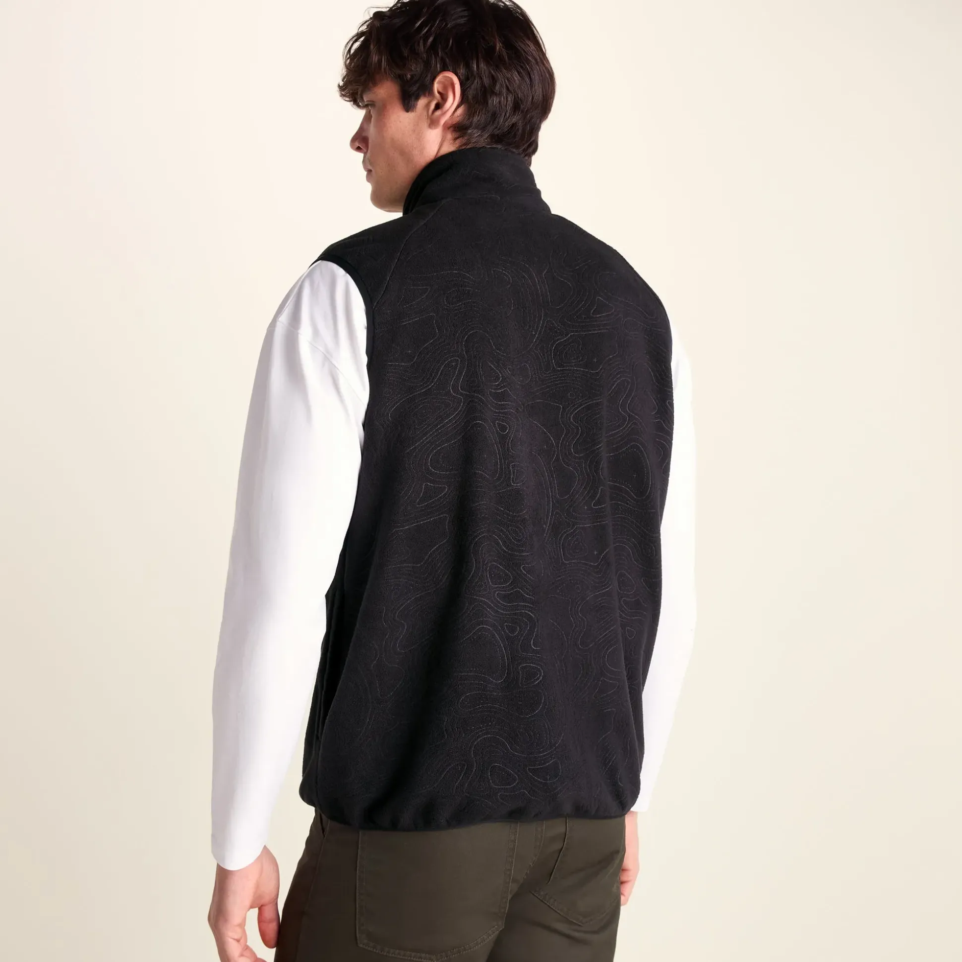 Ainsworth Mens Microfleece Gilet - Terrain Print