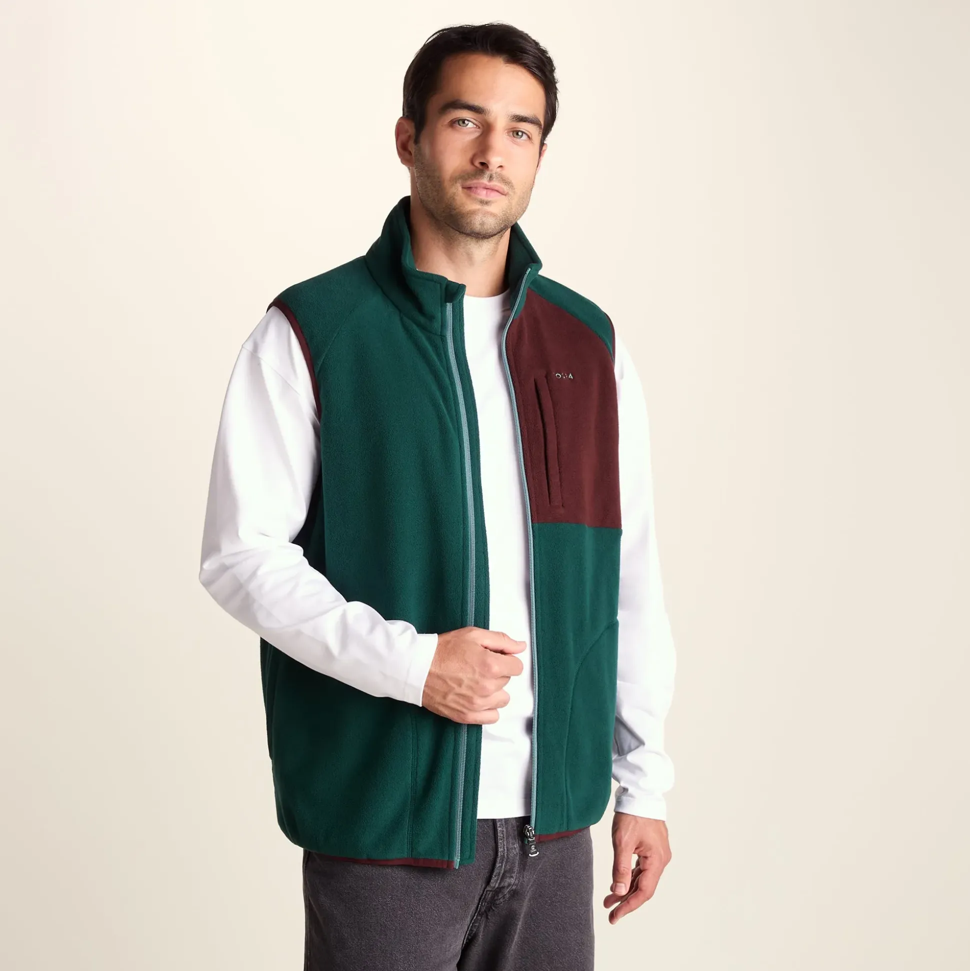 Ainsworth Mens Microfleece Gilet - Midnight Green