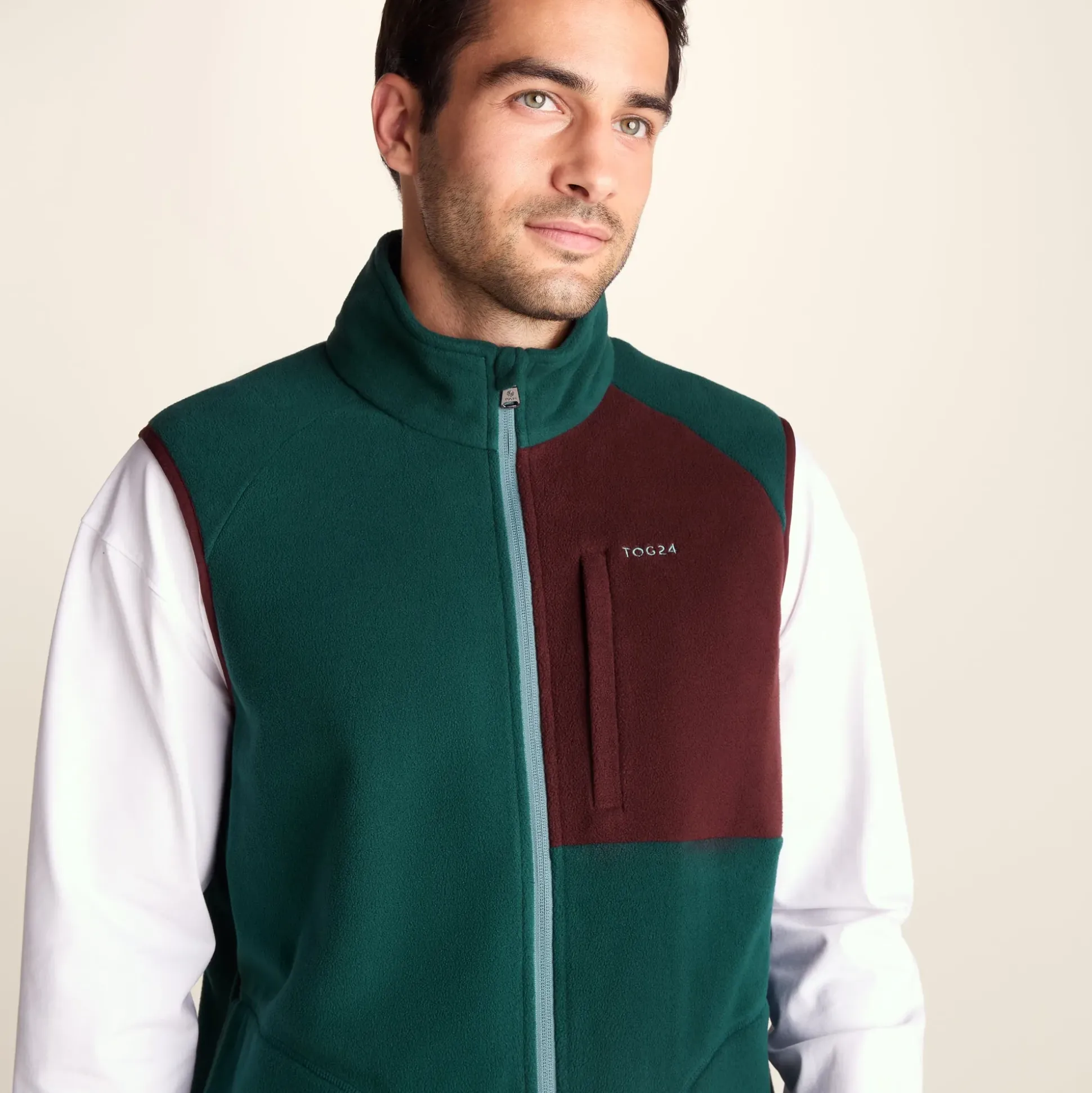 Ainsworth Mens Microfleece Gilet - Midnight Green
