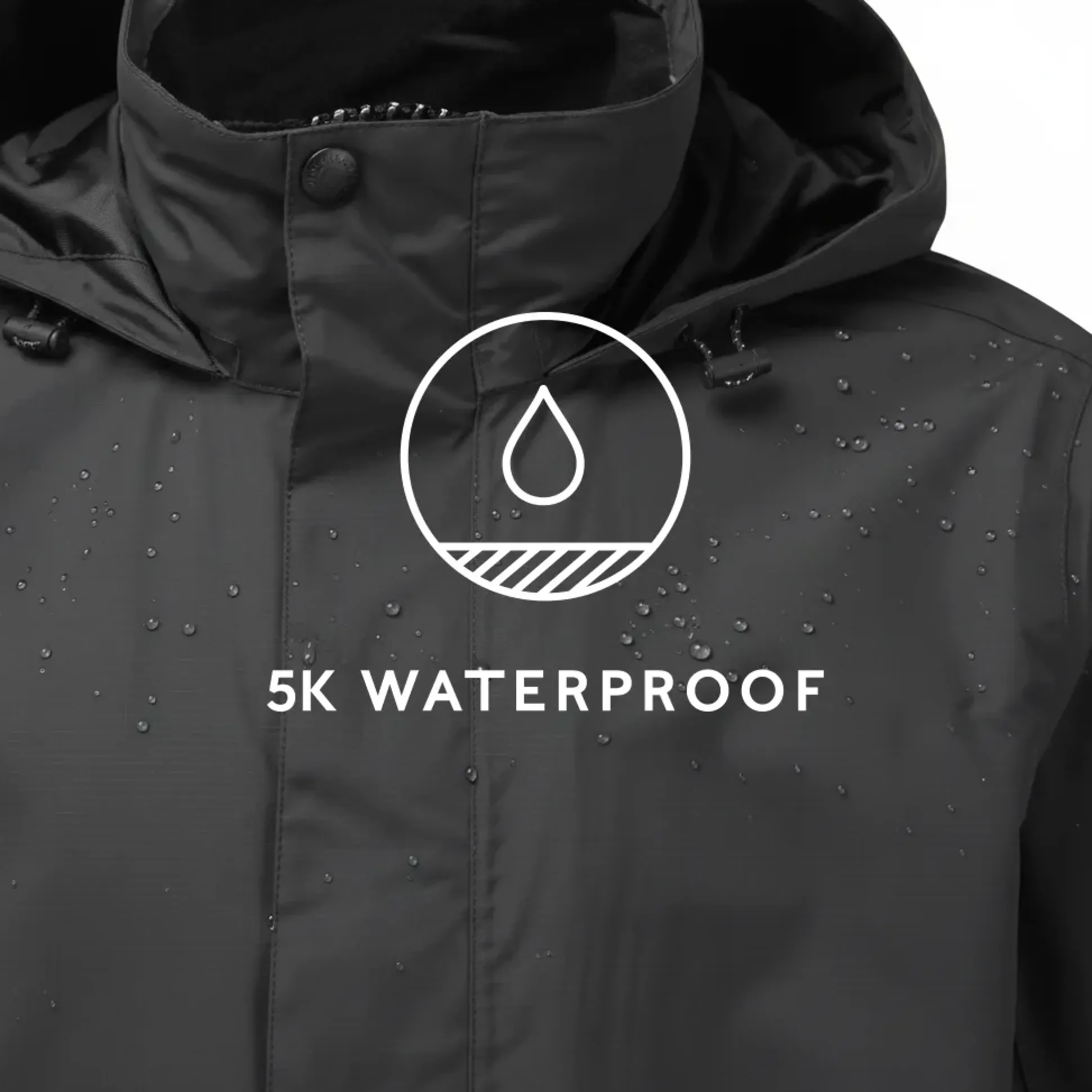 Airton Mens Waterproof Jacket - Black