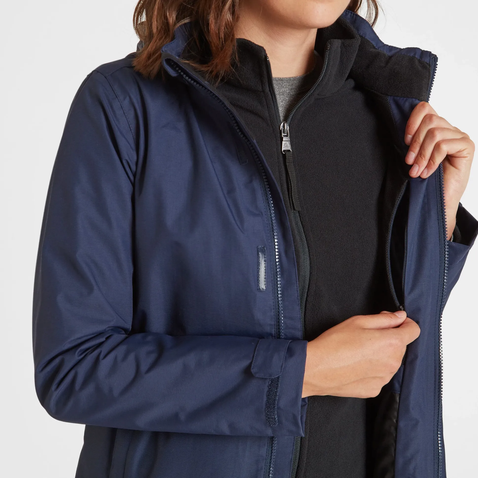 Airton Womens Waterproof Jacket - Navy