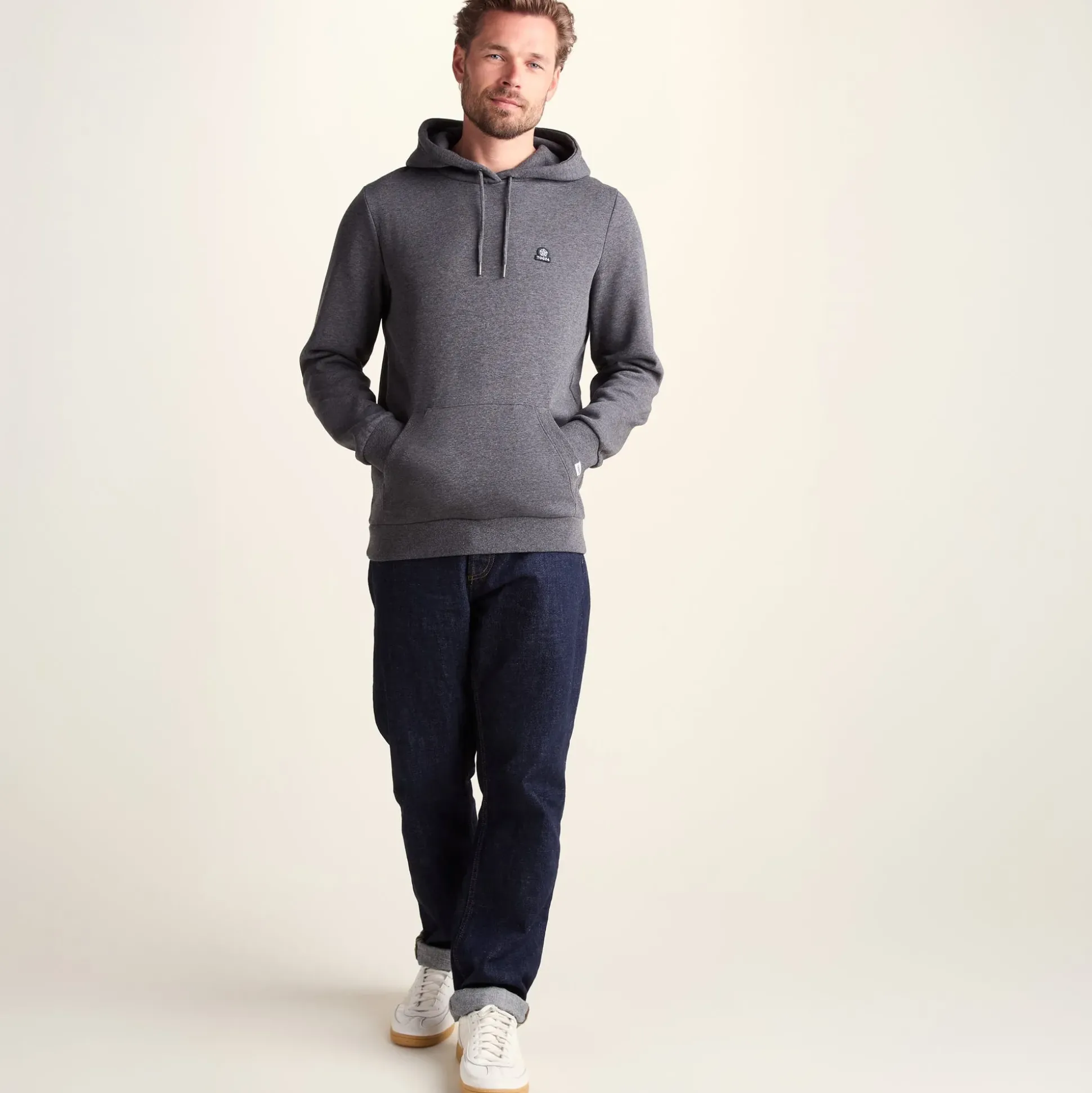 Akerman Mens Supersoft Hoody - Dark Grey Marl