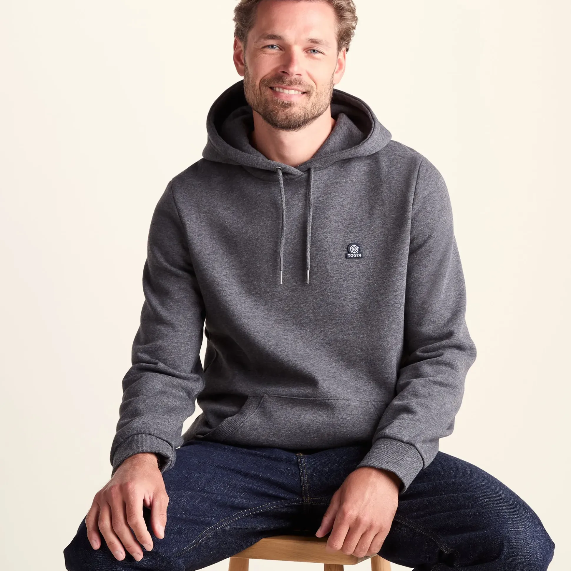 Akerman Mens Supersoft Hoody - Dark Grey Marl