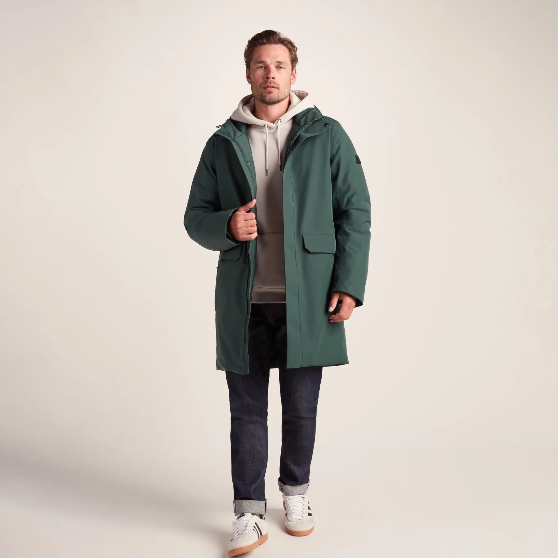 Aksel Mens Waterproof Insulated Parka - Racing Green
