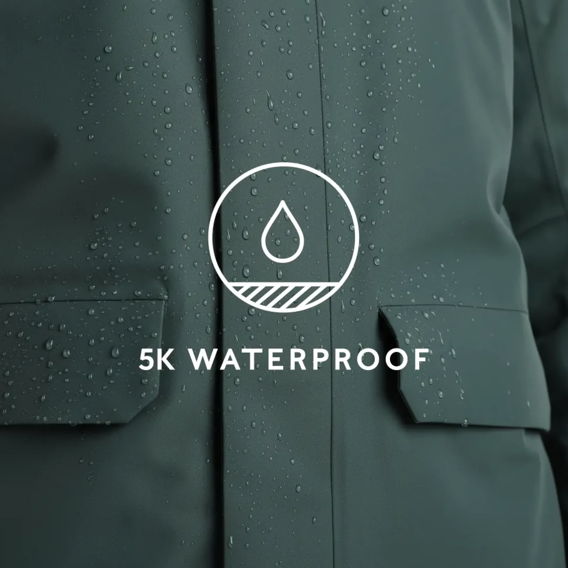 Aksel Mens Waterproof Insulated Parka - Racing Green