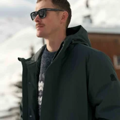 Aksel Mens Waterproof Insulated Parka - Racing Green