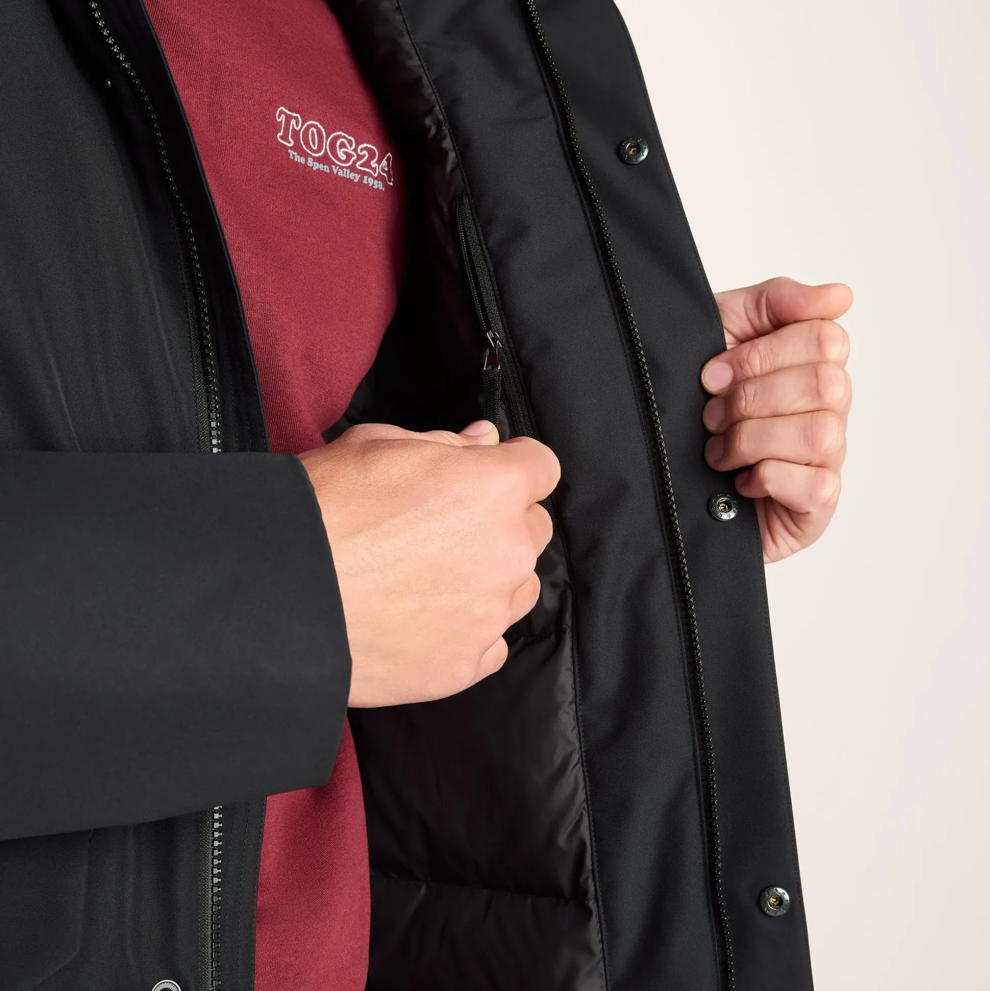 Aksel Mens Waterproof Insulated Parka - Black