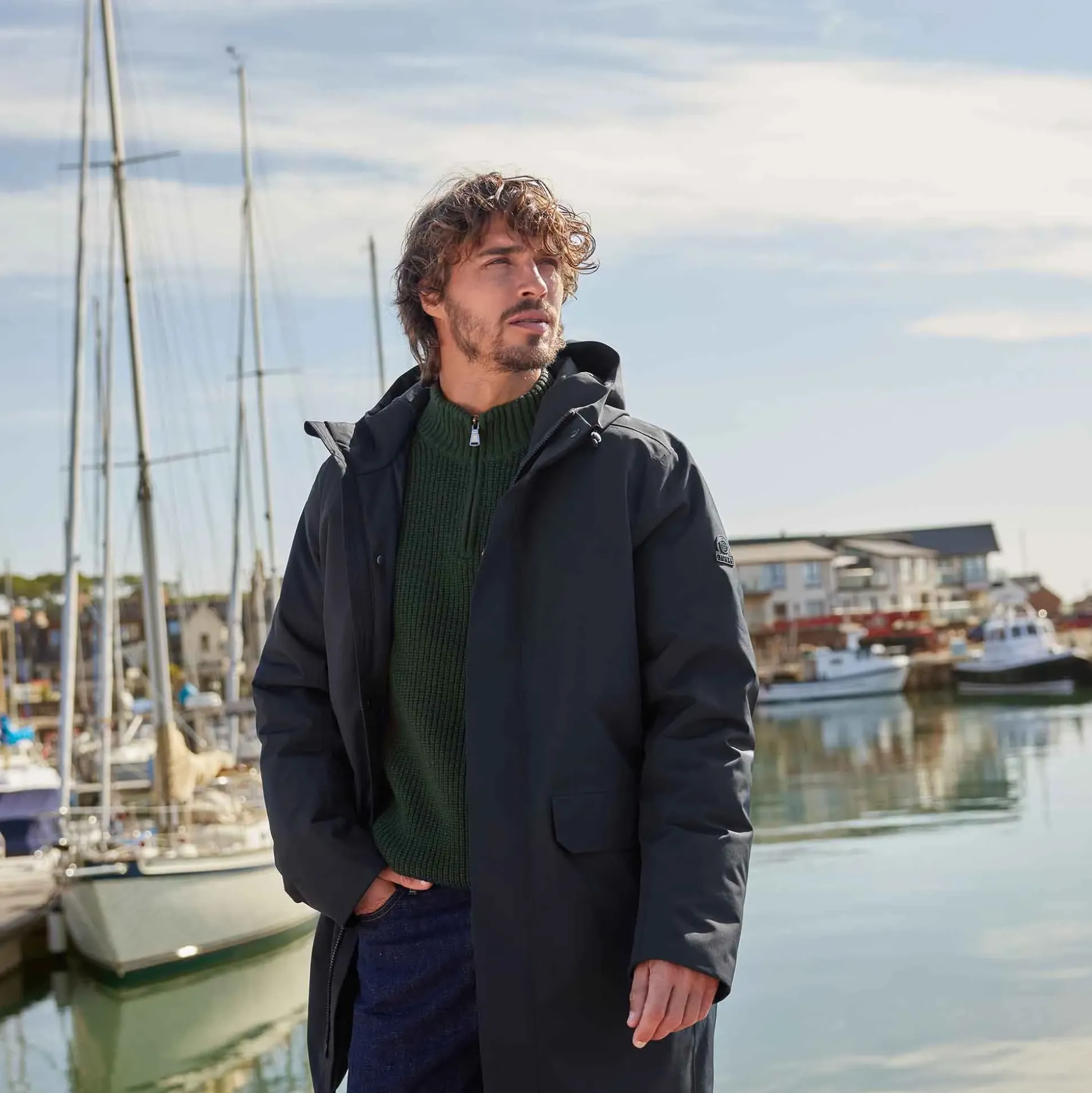 Aksel Mens Waterproof Insulated Parka - Black
