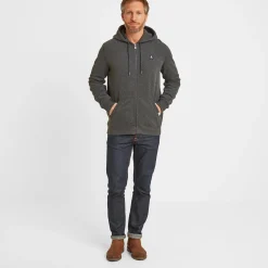 Alden Mens Supersoft Hoody - Dark Grey Marl