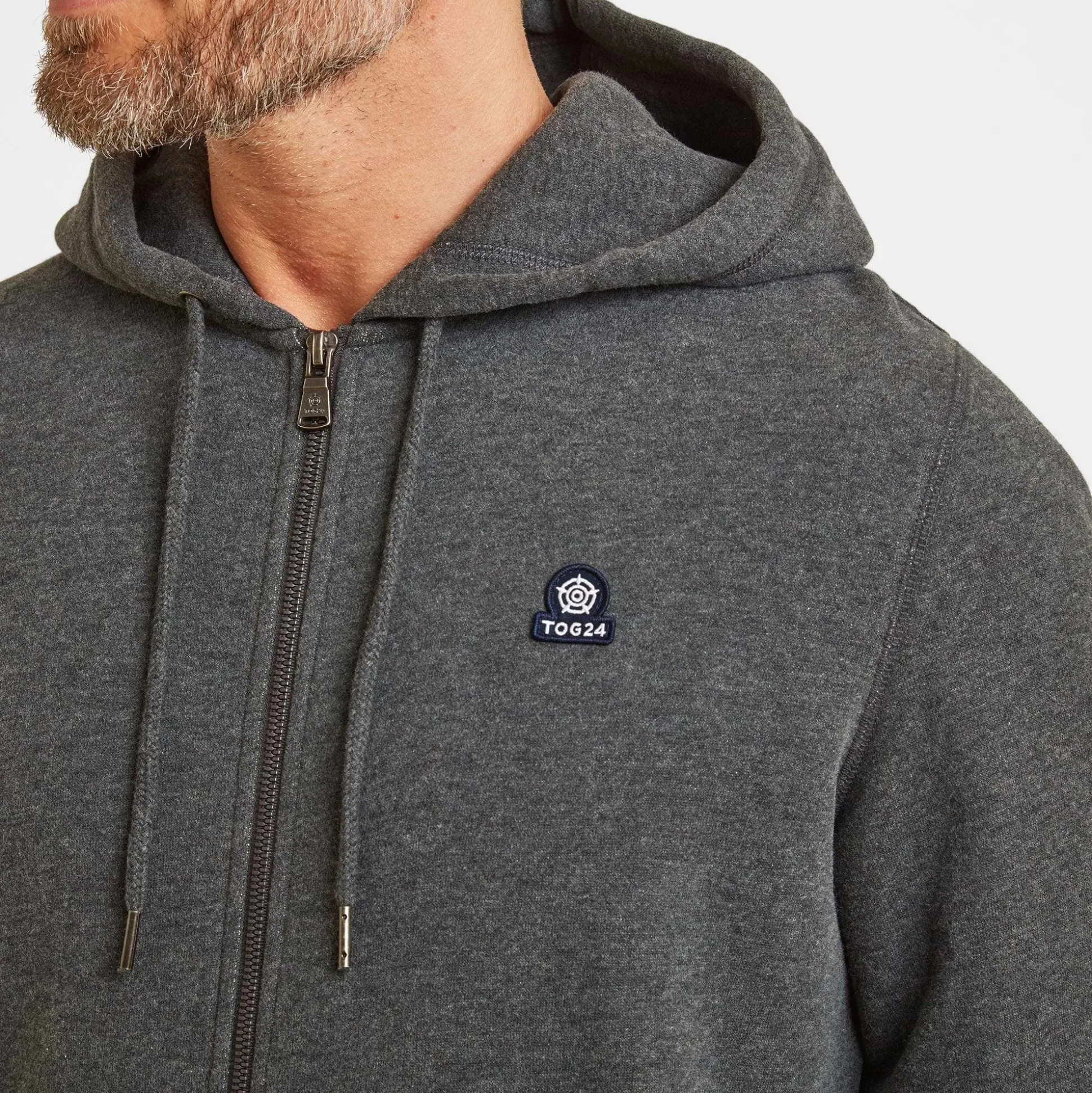 Alden Mens Supersoft Hoody - Dark Grey Marl