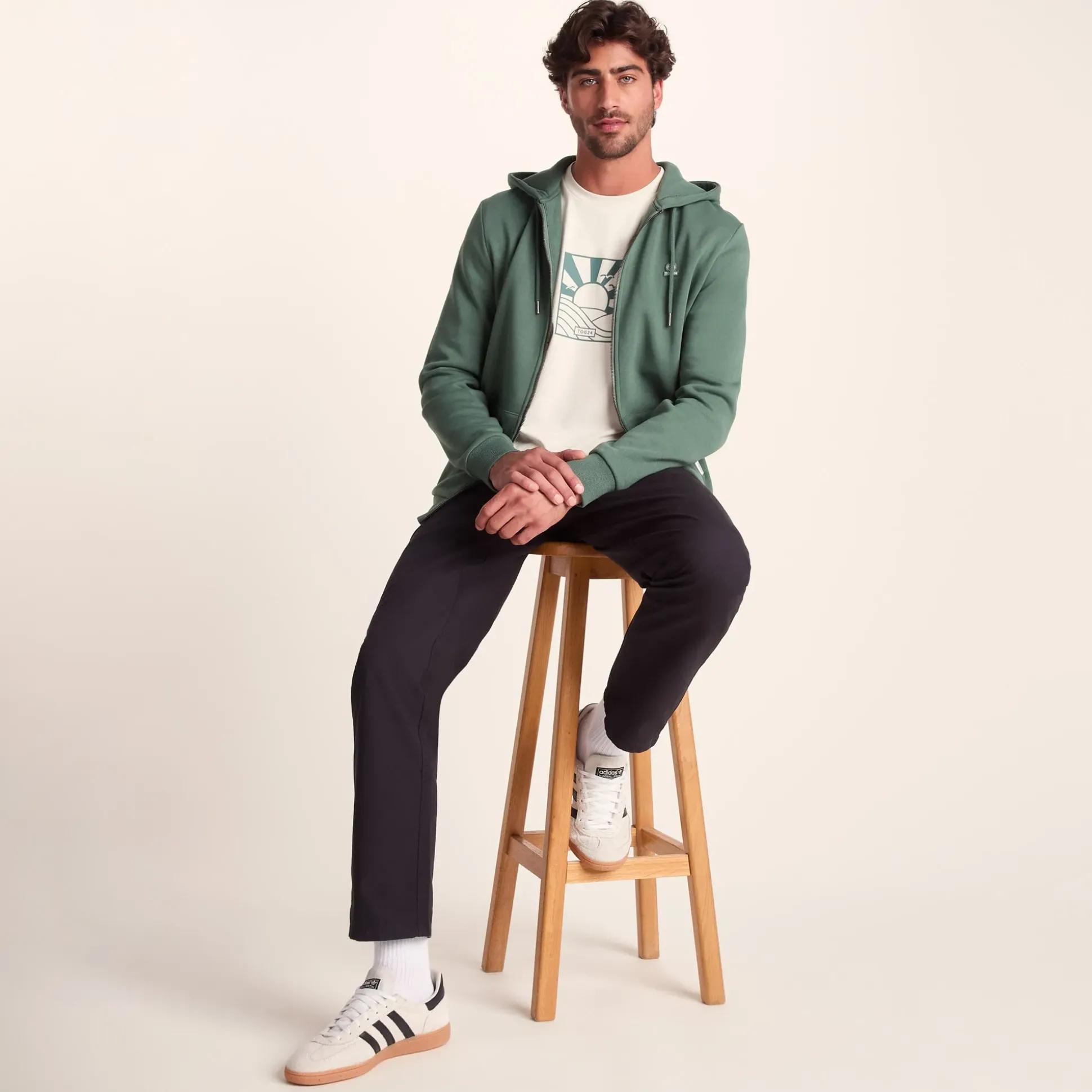 Alden Mens Supersoft Hoody - Light Forest