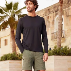 Aller Mens Long Sleeve Performance T-Shirt - Black