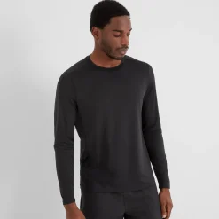 Aller Mens Long Sleeve Performance T-Shirt - Black