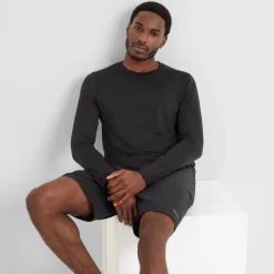 Aller Mens Long Sleeve Performance T-Shirt - Black
