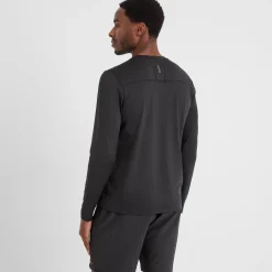 Aller Mens Long Sleeve Performance T-Shirt - Black