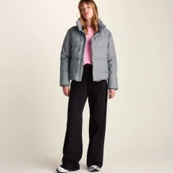Allitt Womens Short Insulated Padded Jacket - Ice Grey Melange