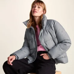 Allitt Womens Short Insulated Padded Jacket - Ice Grey Melange