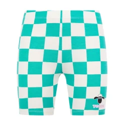 Altay Kids Shaun the Sheep Cycling Short - Spearmint/Woolly Checkerboard