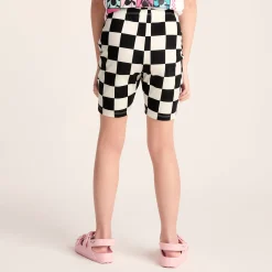 Altay Kids Shaun the Sheep Cycling Short - Black Woolly Checkerboard