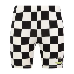 Altay Kids Shaun the Sheep Cycling Short - Black Woolly Checkerboard