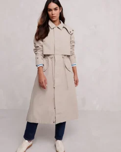 Alva Womens Waterproof Trench Coat - Taupe