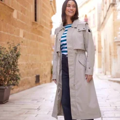 Alva Womens Waterproof Trench Coat - Taupe