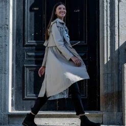 Alva Womens Waterproof Trench Coat - Taupe
