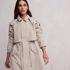 Alva Womens Waterproof Trench Coat - Taupe