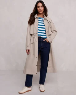Alva Womens Waterproof Trench Coat - Taupe