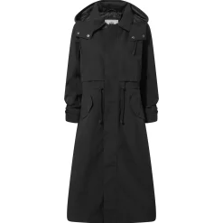 Alva Womens Waterproof Trench Coat - Black
