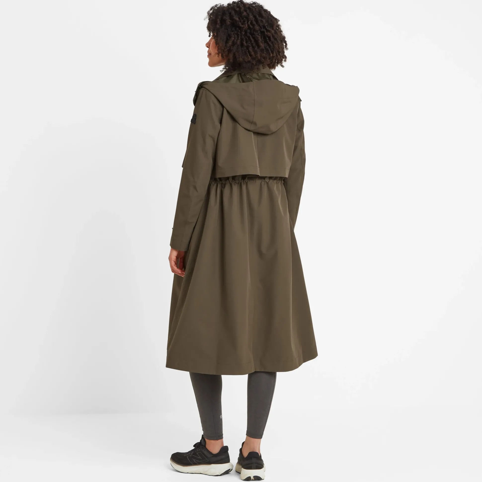 Alva Womens Waterproof Trench Coat - Khaki