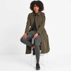 Alva Womens Waterproof Trench Coat - Khaki