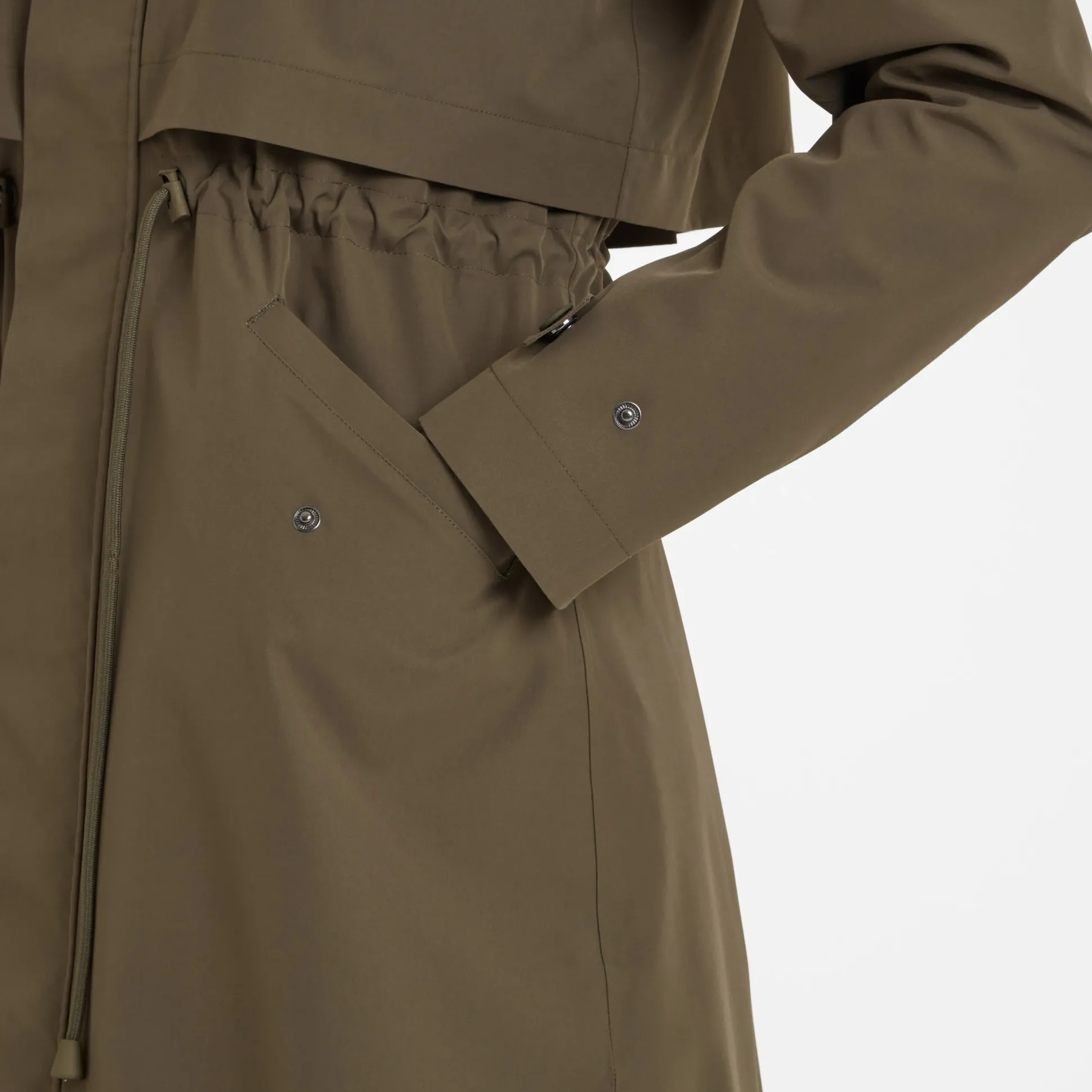 Alva Womens Waterproof Trench Coat - Khaki