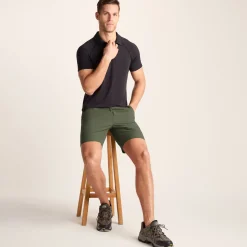 Amble Mens Lightweight Ripstop Performance Shorts - Khaki