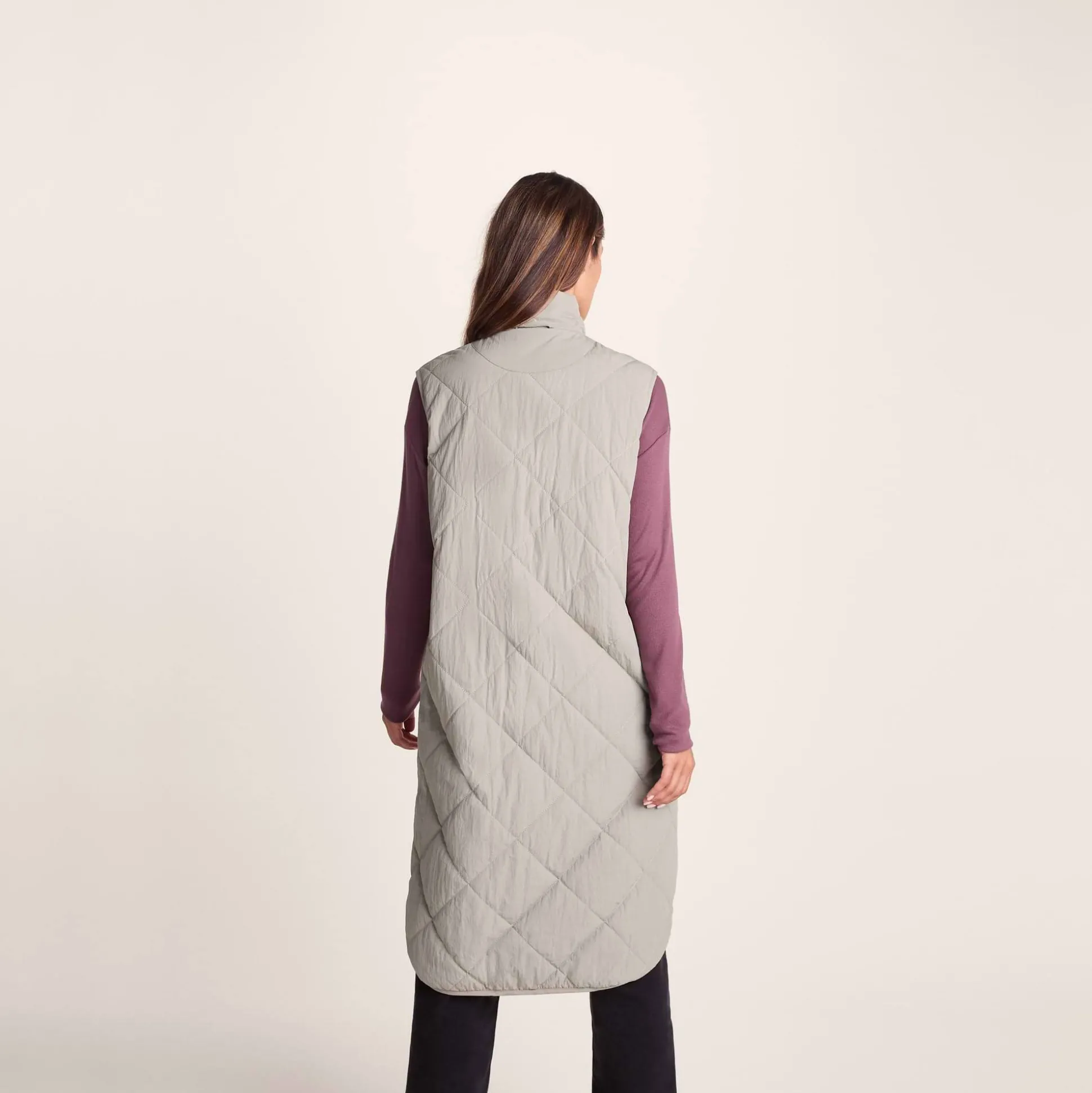 Anda Womens Shower Resistant Insulated Gilet - Dark Taupe