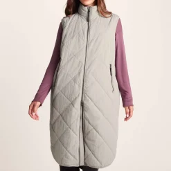 Anda Womens Shower Resistant Insulated Gilet - Dark Taupe