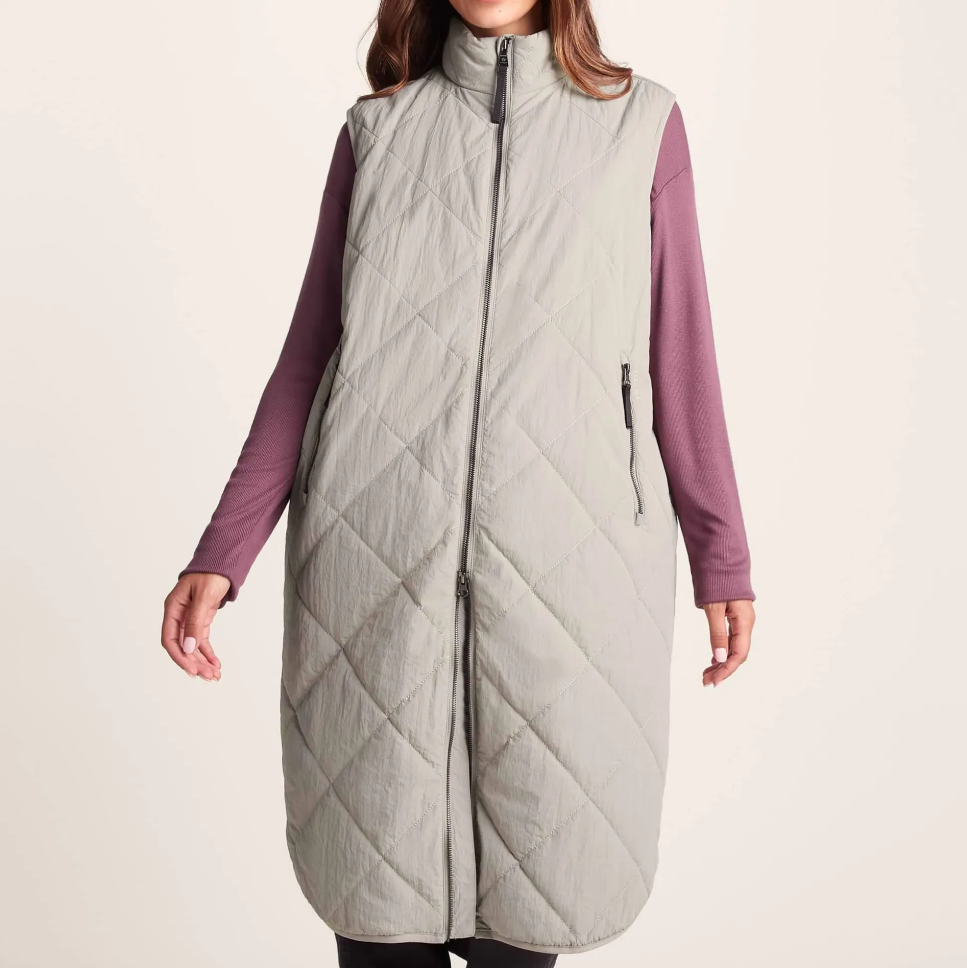 Anda Womens Shower Resistant Insulated Gilet - Dark Taupe